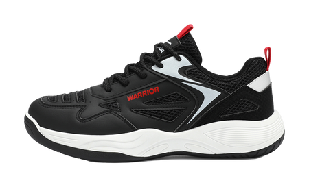 WARRIOR Badminton Shoes Men's Low top White/Silver/White/Dark Blue/Black/Red 