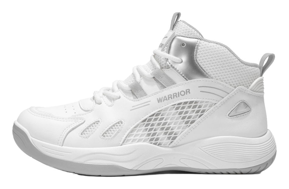 WARRIOR Badminton Shoes Men's Low top White/Silver/White/Dark Blue/Black/Red 