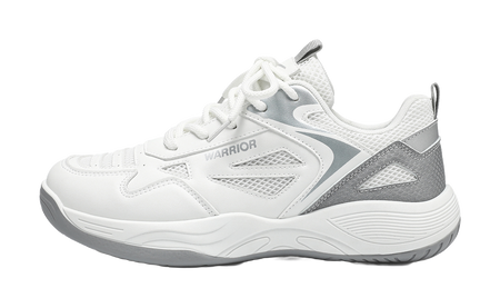 WARRIOR Badminton Shoes Men's Low top White/Silver/White/Dark Blue/Black/Red 