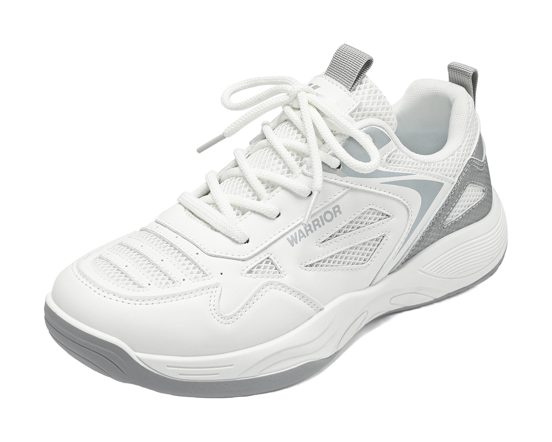WARRIOR Badminton Shoes Men's Low top White/Silver/White/Dark Blue/Black/Red 