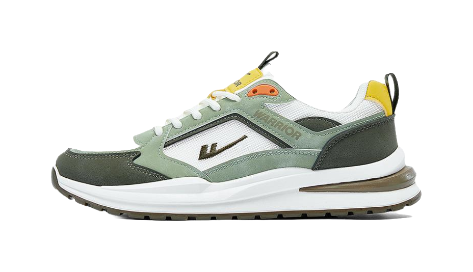 WARRIOR Casual Shoes Men's Low top Black Gray/Beige Green/Beige Light Blue/Beige Dark Blue 