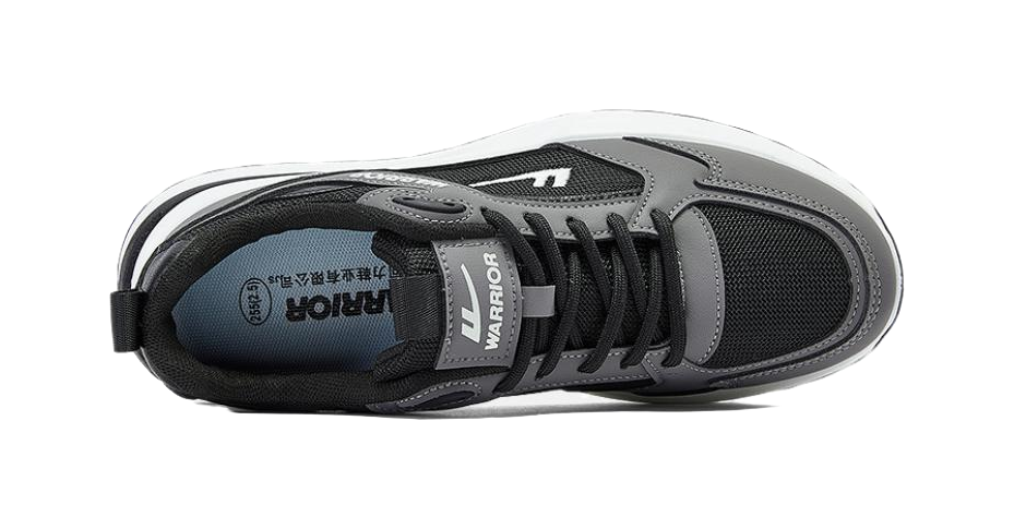 WARRIOR Casual Shoes Men's Low top Black Gray/Beige Green/Beige Light Blue/Beige Dark Blue 