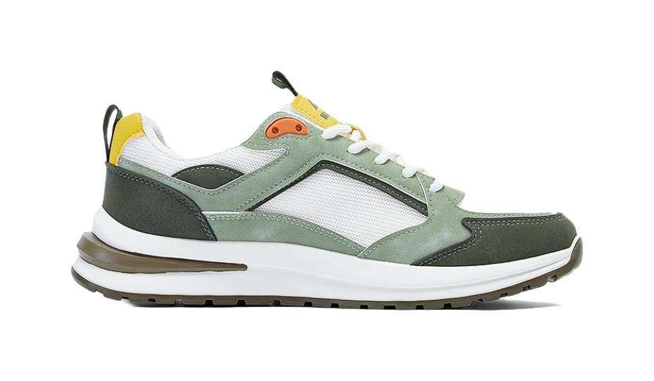 WARRIOR Casual Shoes Men's Low top Black Gray/Beige Green/Beige Light Blue/Beige Dark Blue 