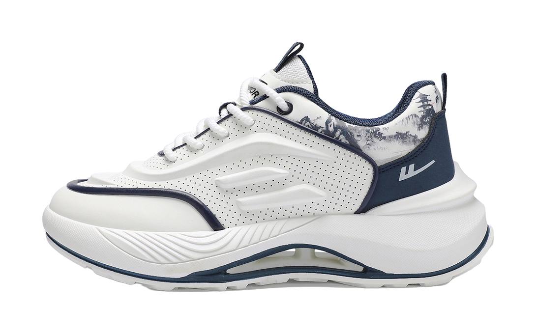 WARRIOR Casual Shoes Men's Low top White/Dark Blue/White/Green 