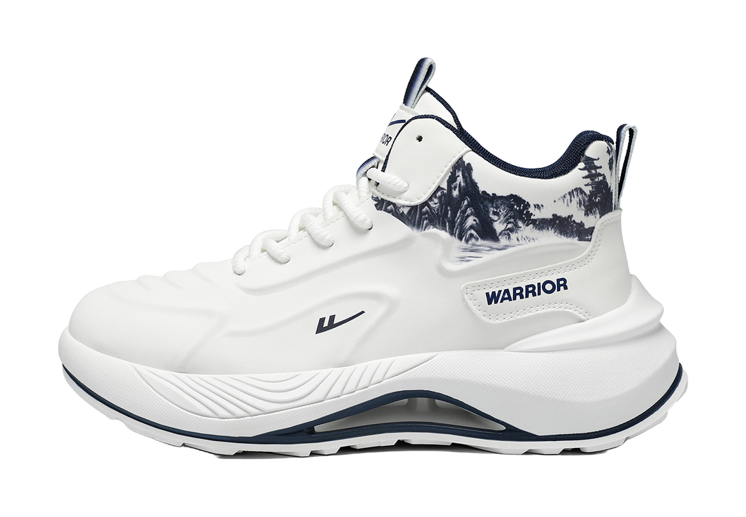 WARRIOR Casual Shoes Men's Low top White/Dark Blue/White/Green 