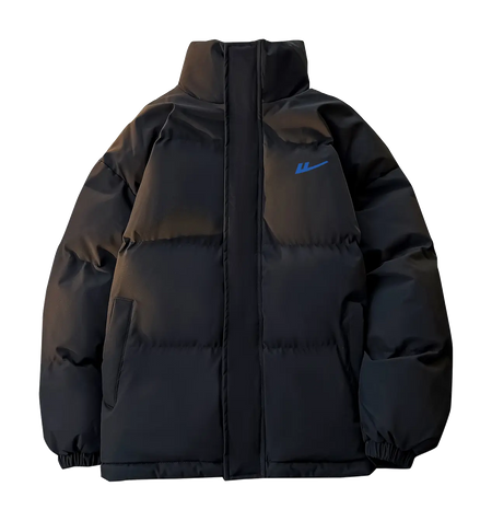 WARRIOR Puffer Jackets Unisex Stand Collar Thickened  vjsneaker.com