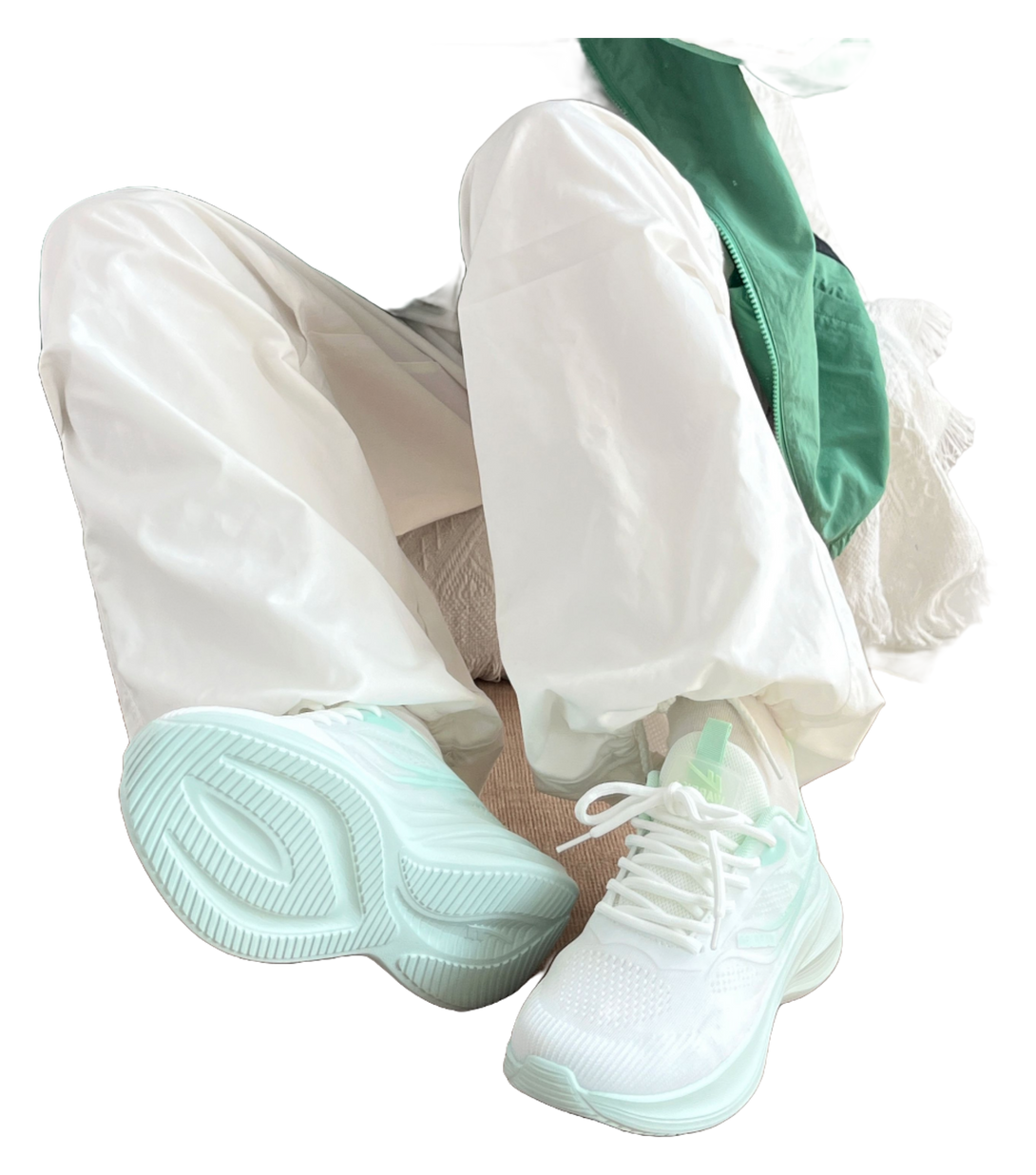 WARRIOR Running Shoes Women's Low top Beige/Light Green 