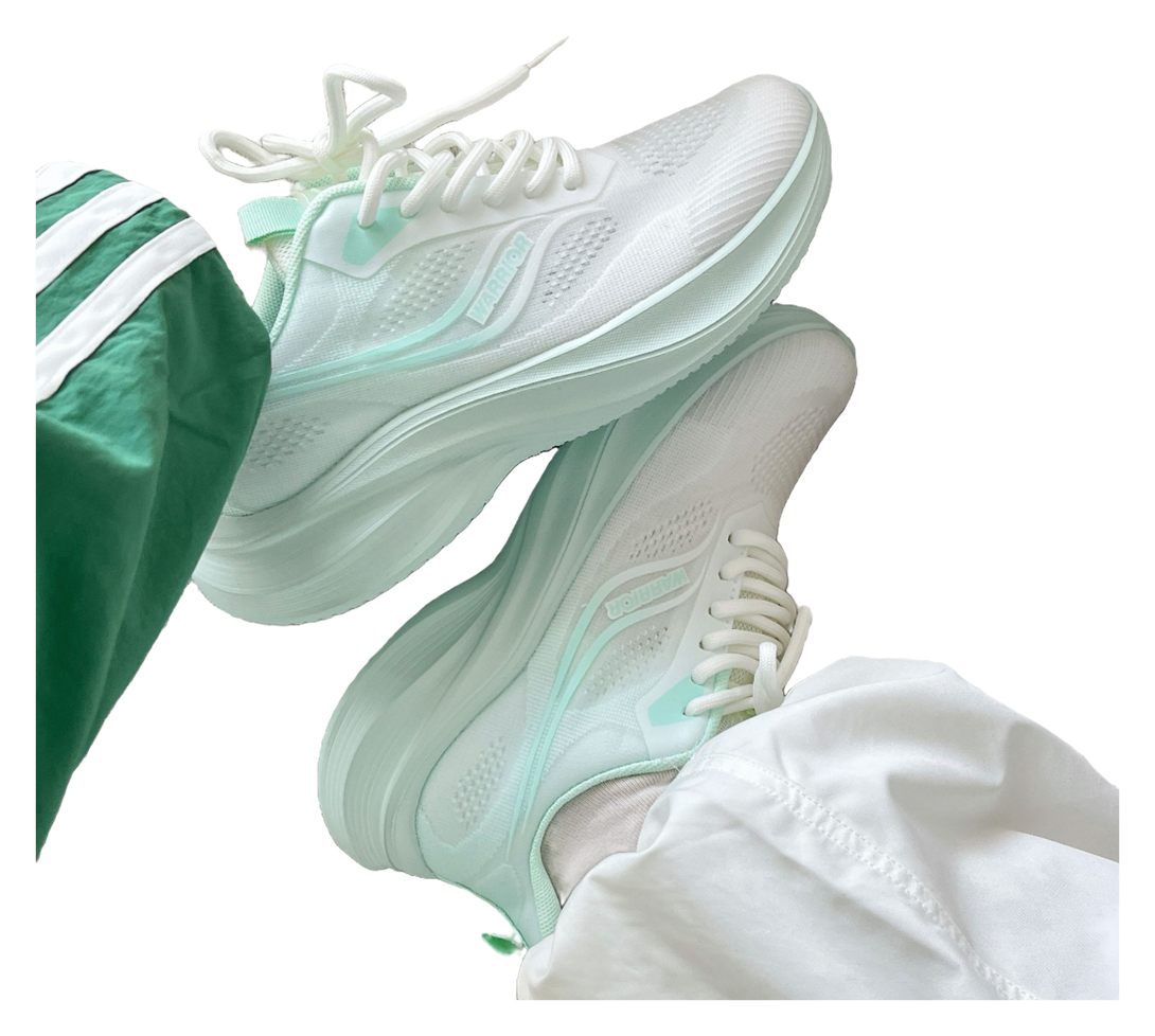 WARRIOR Running Shoes Women's Low top Beige/Light Green 