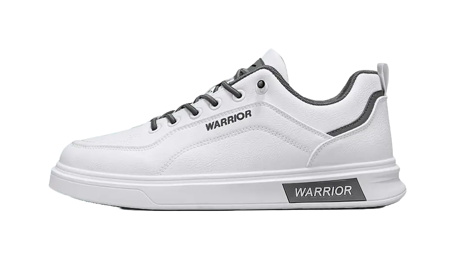 WARRIOR Skateboard Shoes Men's Low top White/Beige/Black Brown 
