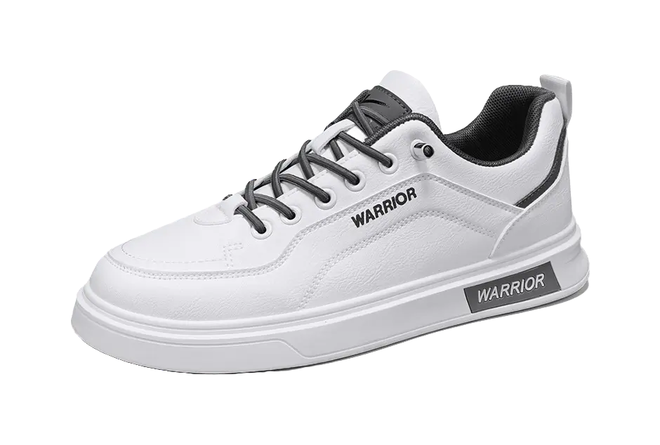 WARRIOR Skateboard Shoes Men's Low top White/Beige/Black Brown 