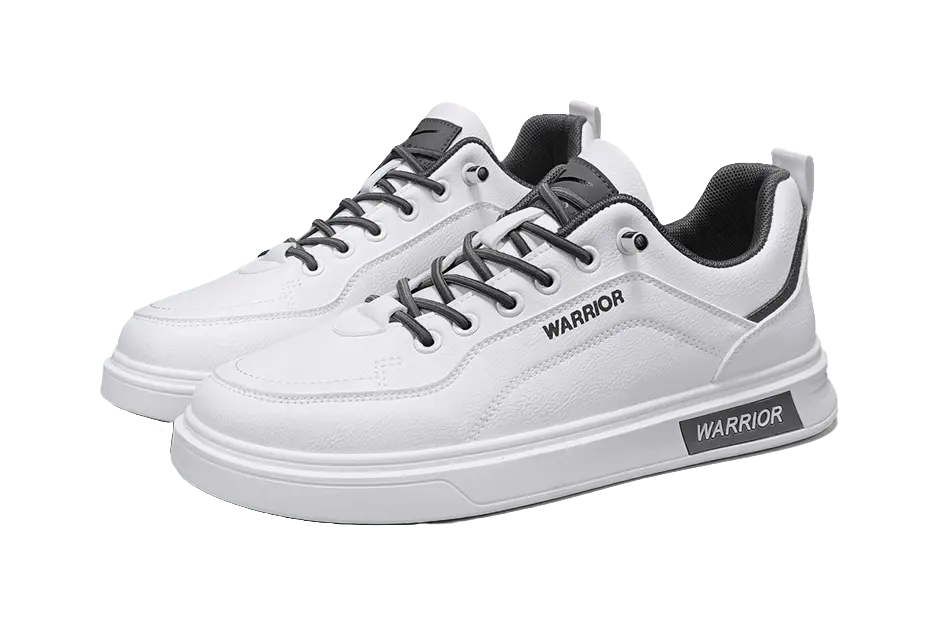 WARRIOR Skateboard Shoes Men's Low top White/Beige/Black Brown 