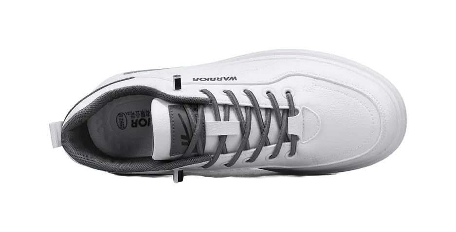 WARRIOR Skateboard Shoes Men's Low top White/Beige/Black Brown 