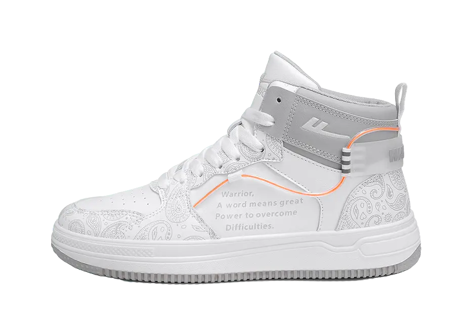 WARRIOR Skateboard Shoes Unisex High top Dark Blue/Light Blue 