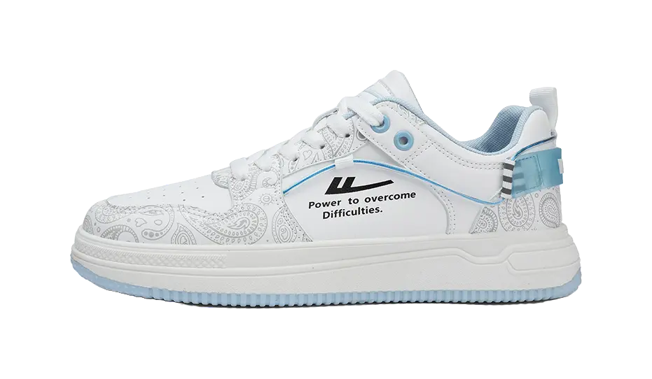 WARRIOR Skateboard Shoes Unisex High top Gray/Blue 