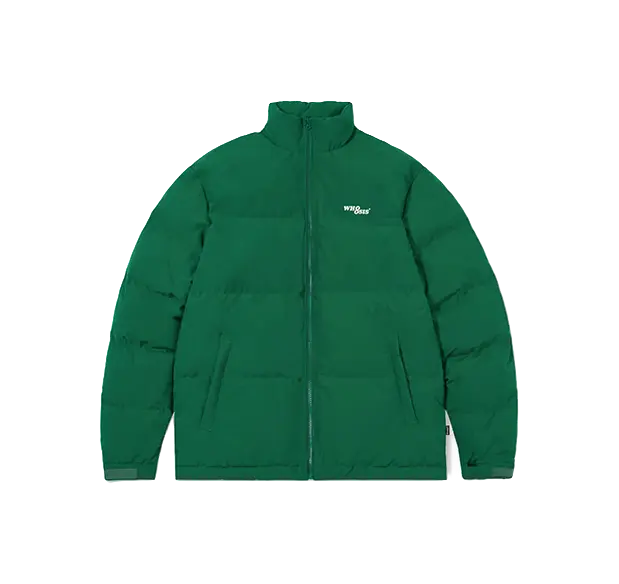 WHOOSIS Puffer Jackets Unisex Stand Collar Moderate Padded Puffer Jacket  vjsneaker.com