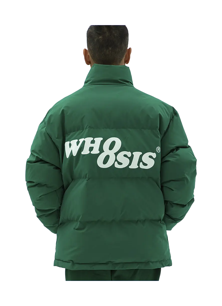 WHOOSIS Puffer Jackets Unisex Stand Collar Moderate Padded Puffer Jacket  vjsneaker.com