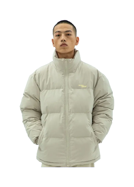 WHOOSIS Puffer Jackets Unisex Stand Collar Moderate Padded Puffer Jacket  vjsneaker.com