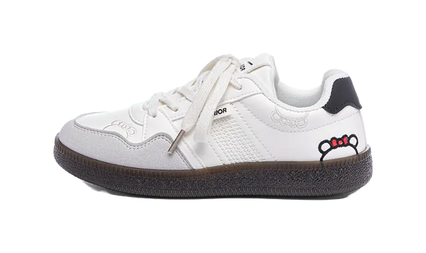 Warrior Abrasion Resistant Breathable Low Top Skateboard Shoes Women's Beige Gray Black 