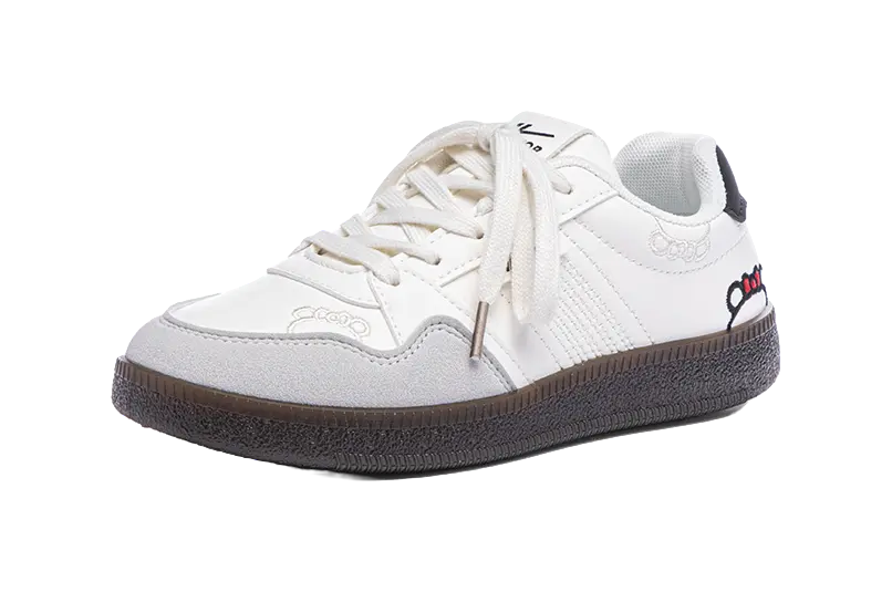 Warrior Abrasion Resistant Breathable Low Top Skateboard Shoes Women's Beige Gray Black 