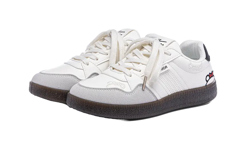 Warrior Abrasion Resistant Breathable Low Top Skateboard Shoes Women's Beige Gray Black 