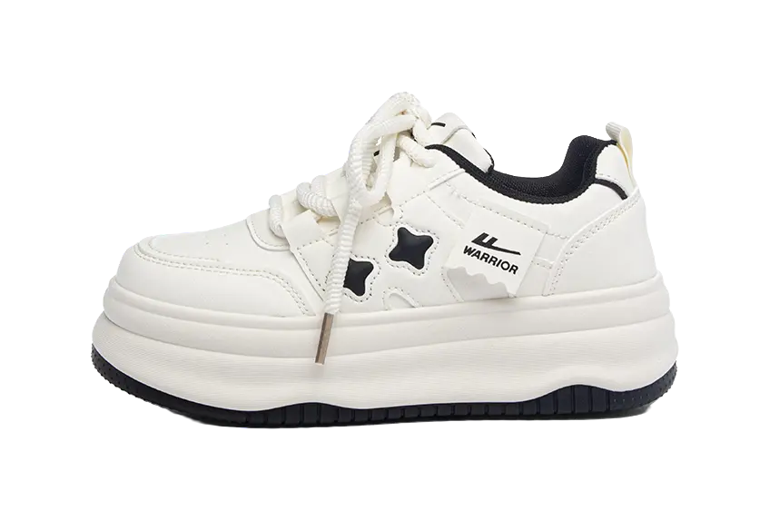 Warrior Abrasion Resistant Coverage Cushioning Low top Skateboard Shoes Women's Beige Black 