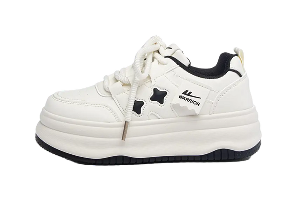 Warrior Abrasion Resistant Coverage Cushioning Low top Skateboard Shoes Women's Beige Black 