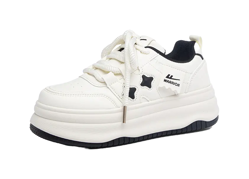 Warrior Abrasion Resistant Coverage Cushioning Low top Skateboard Shoes Women's Beige Black 