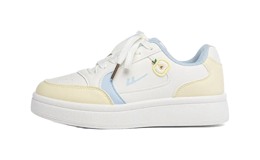 Warrior Abrasion Resistant Cushioning Coverage Low top Skateboard Shoes Women's Beige Yellow 