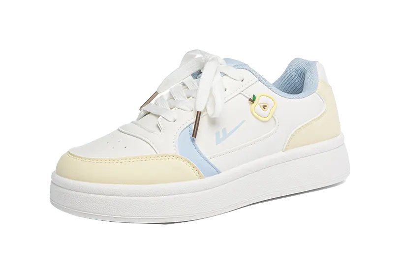 Warrior Abrasion Resistant Cushioning Coverage Low top Skateboard Shoes Women's Beige Yellow 