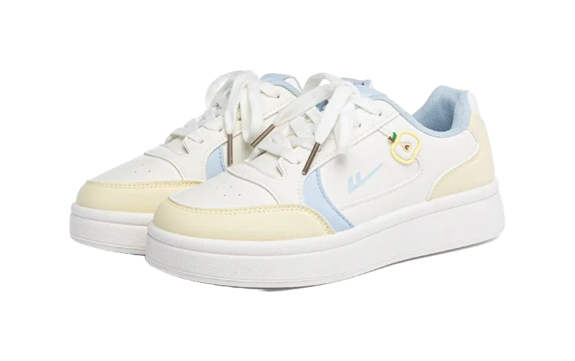 Warrior Abrasion Resistant Cushioning Coverage Low top Skateboard Shoes Women's Beige Yellow 