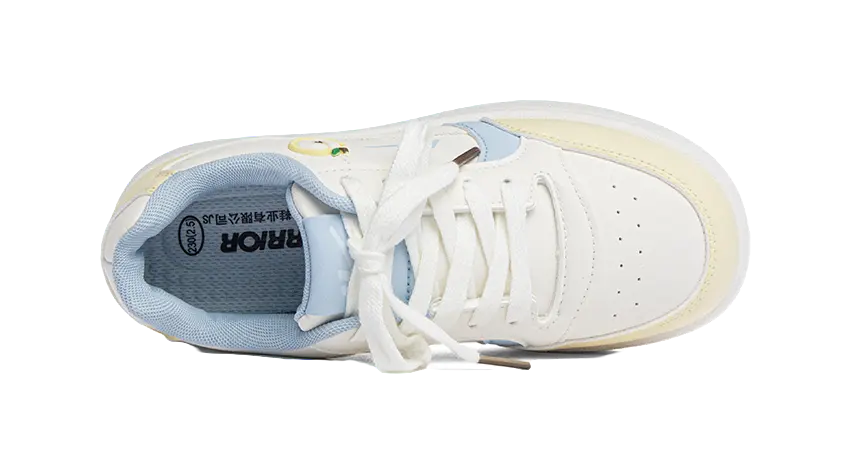 Warrior Abrasion Resistant Cushioning Coverage Low top Skateboard Shoes Women's Beige Yellow 