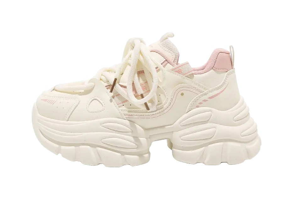 Warrior Abrasion Resistant Height Increasing Low top Chunky Sneakers Women's  VJSNEAKER