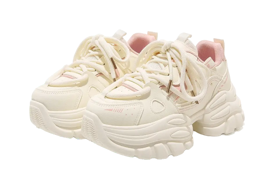 Warrior Abrasion Resistant Height Increasing Low top Chunky Sneakers Women's  VJSNEAKER