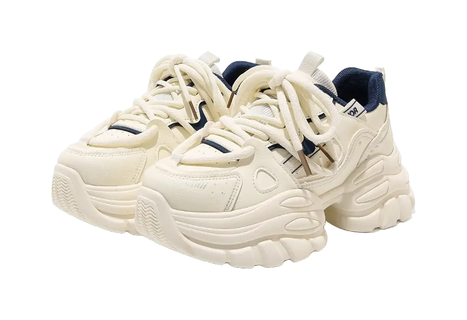 Warrior Abrasion Resistant Height Increasing Low top Chunky Sneakers Women's  VJSNEAKER