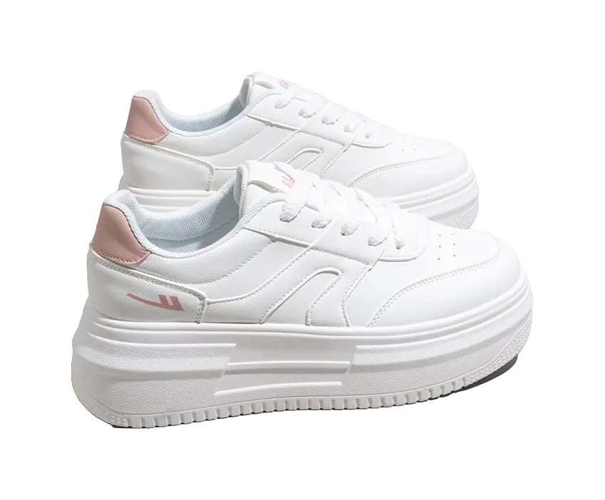 Warrior Abrasion Resistant Height Increasing Low top Skateboard Shoes Women's White 