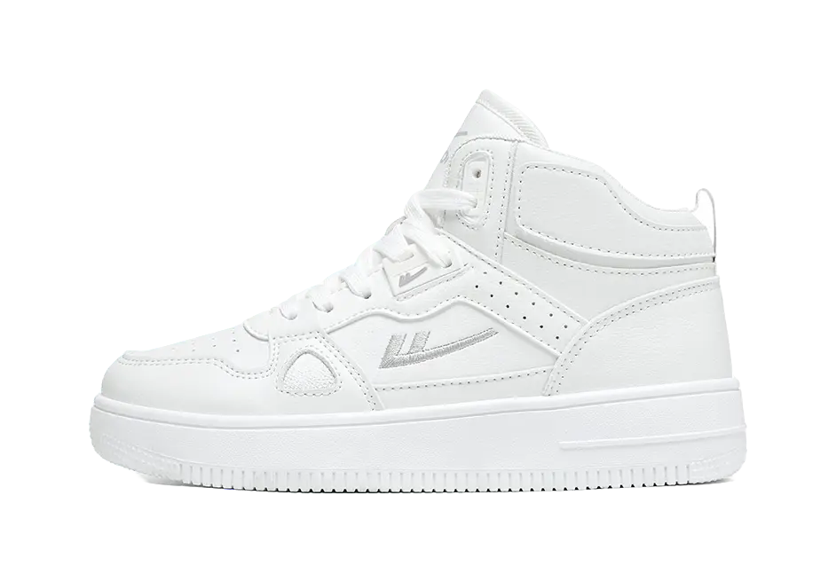 Warrior Abrasion Resistant Lightweight Breathable Height Increasing High top Skateboard Shoes Unisex 