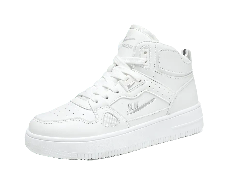 Warrior Abrasion Resistant Lightweight Breathable Height Increasing High top Skateboard Shoes Unisex 