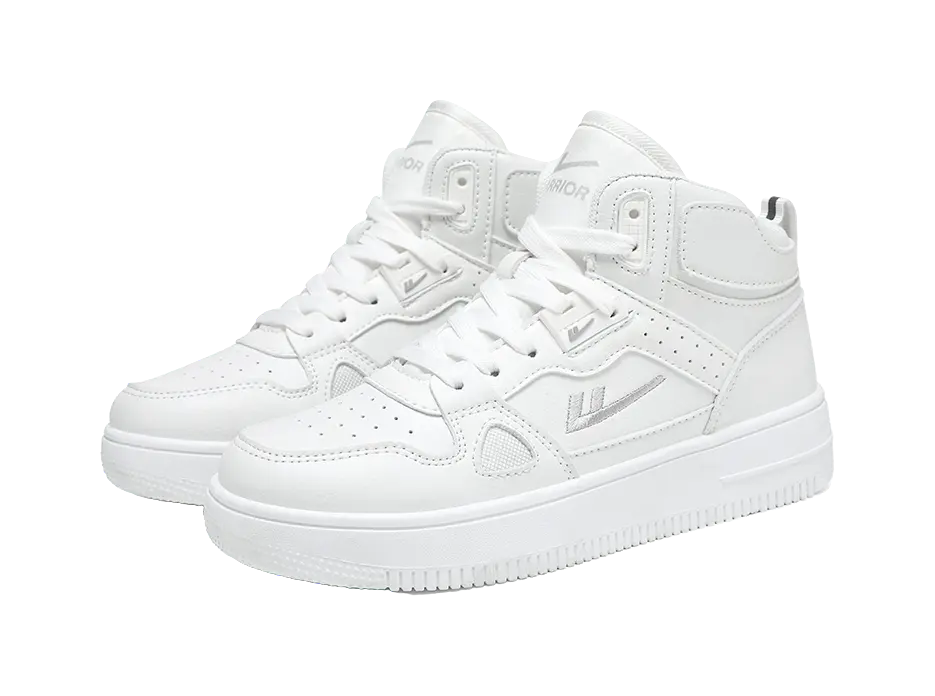 Warrior Abrasion Resistant Lightweight Breathable Height Increasing High top Skateboard Shoes Unisex 