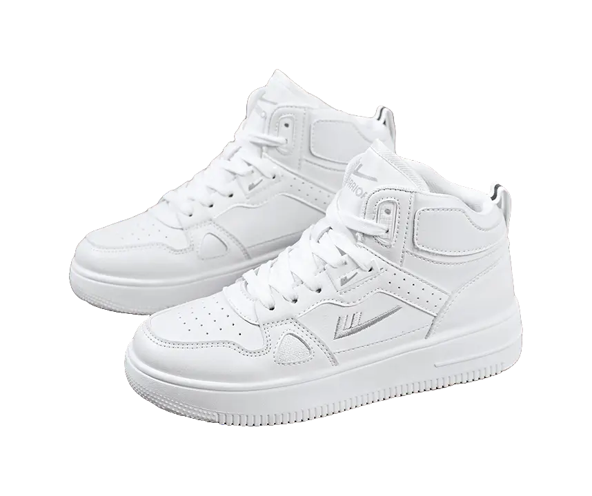 Warrior Abrasion Resistant Lightweight Breathable Height Increasing High top Skateboard Shoes Unisex 