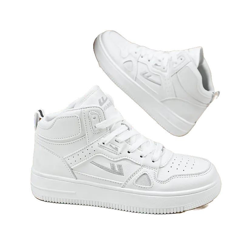 Warrior Abrasion Resistant Lightweight Breathable Height Increasing High top Skateboard Shoes Unisex 