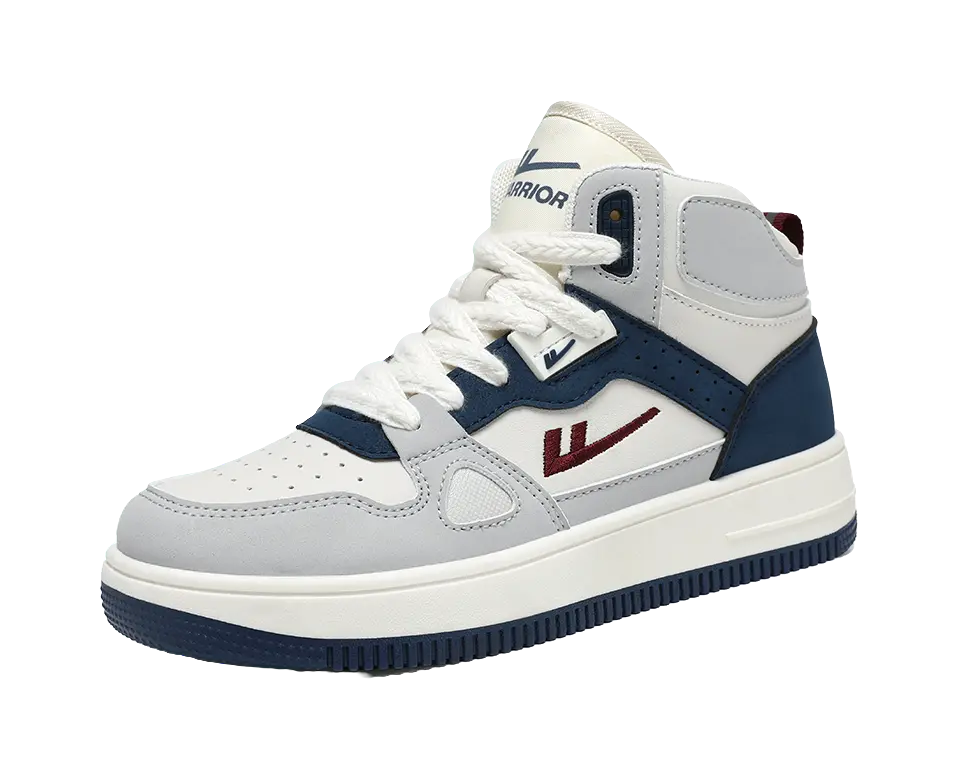 Warrior Abrasion Resistant Lightweight Breathable Height Increasing High top Skateboard Shoes Unisex 