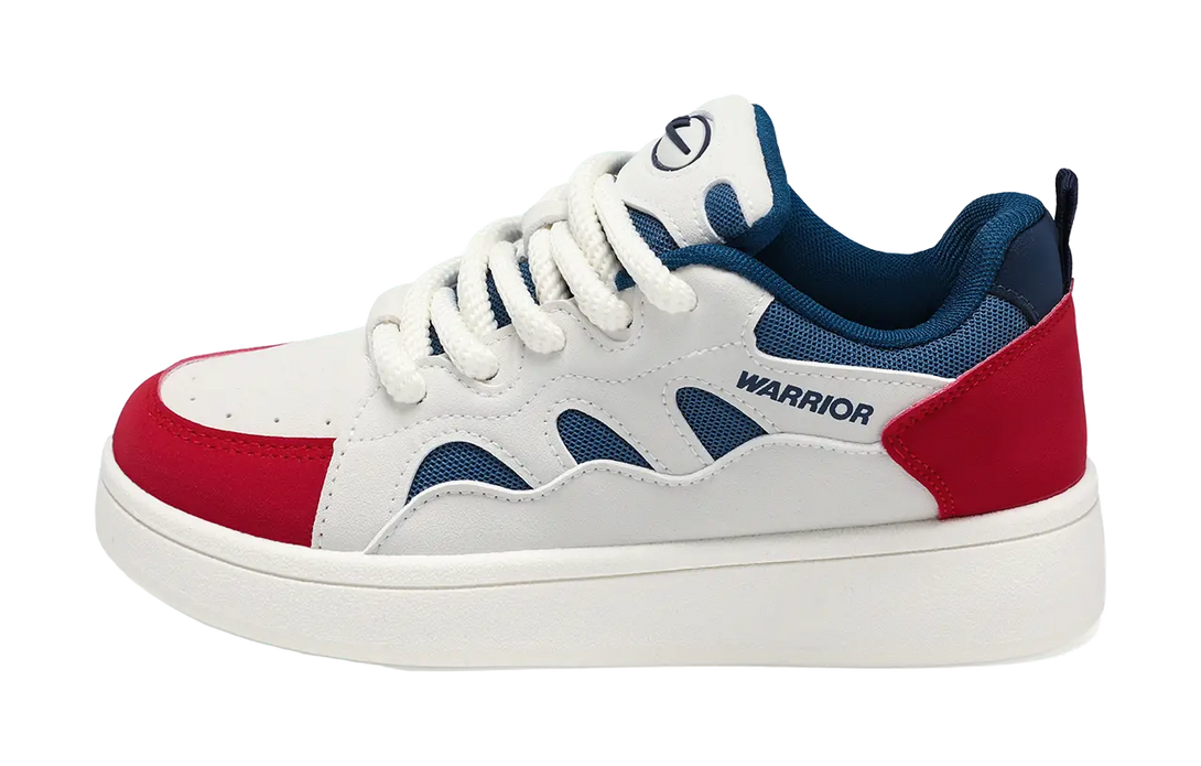 Warrior Abrasion Resistant Lightweight Breathable Height Increasing Low top Skateboard Shoes Unisex 