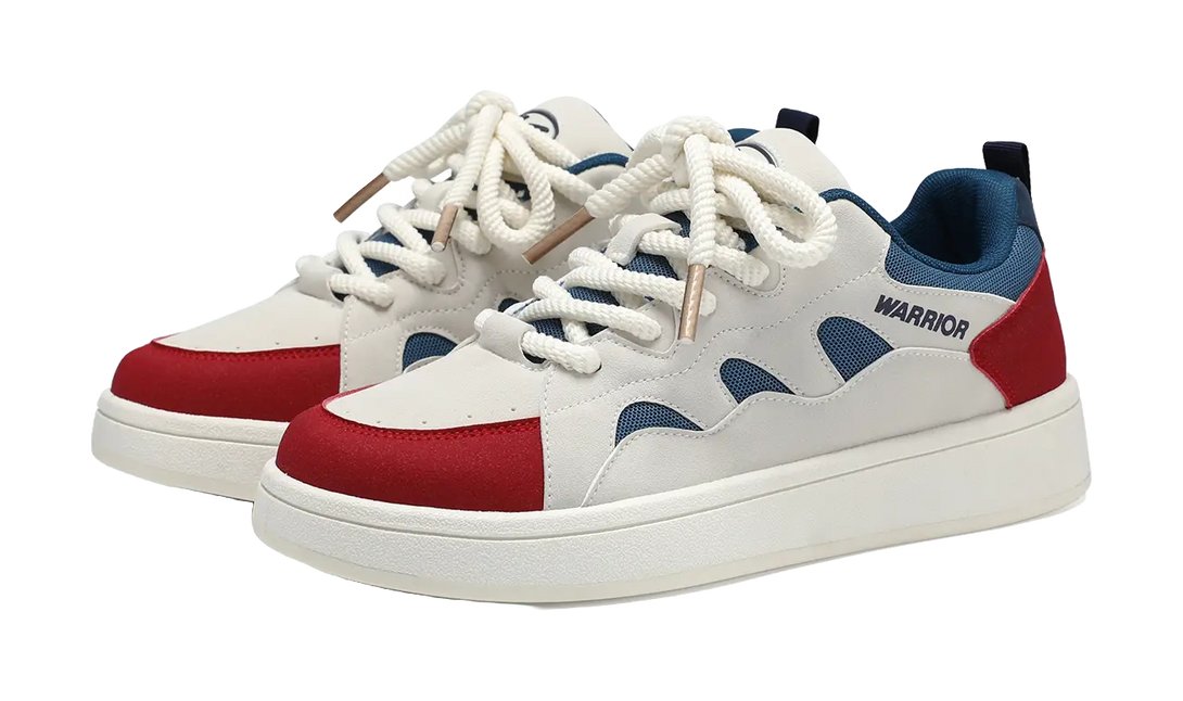 Warrior Abrasion Resistant Lightweight Breathable Height Increasing Low top Skateboard Shoes Unisex 