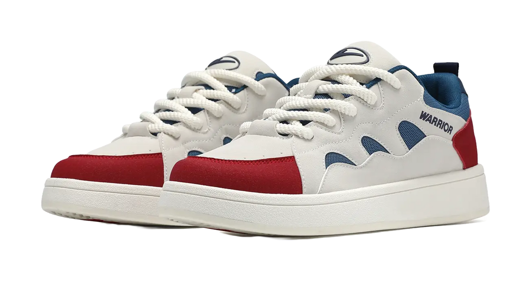 Warrior Abrasion Resistant Lightweight Breathable Height Increasing Low top Skateboard Shoes Unisex 