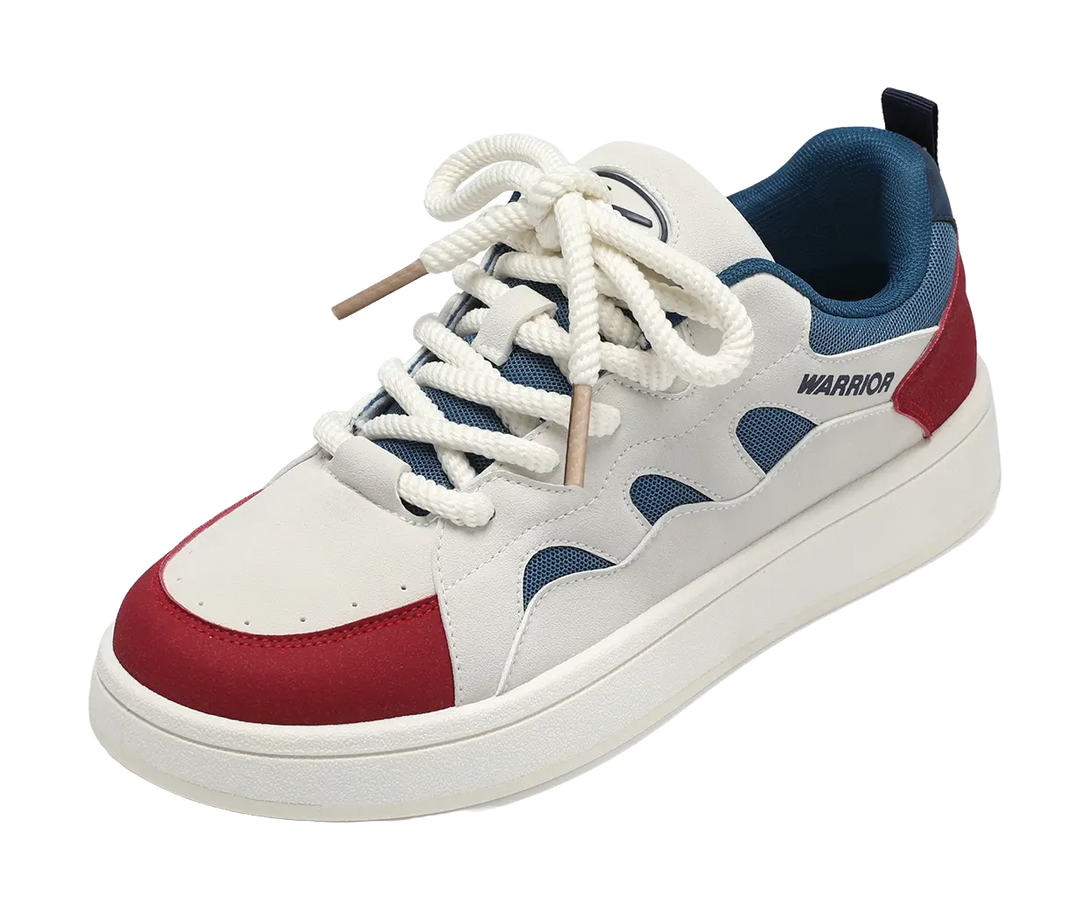 Warrior Abrasion Resistant Lightweight Breathable Height Increasing Low top Skateboard Shoes Unisex 