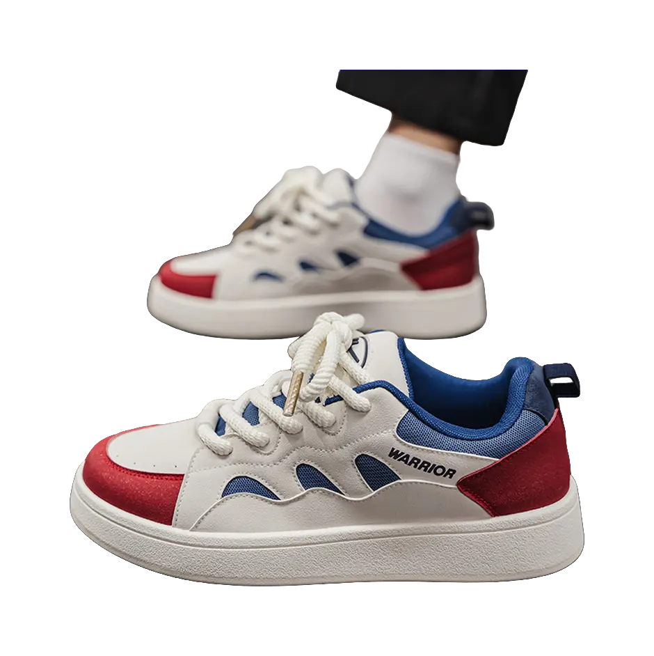 Warrior Abrasion Resistant Lightweight Breathable Height Increasing Low top Skateboard Shoes Unisex 