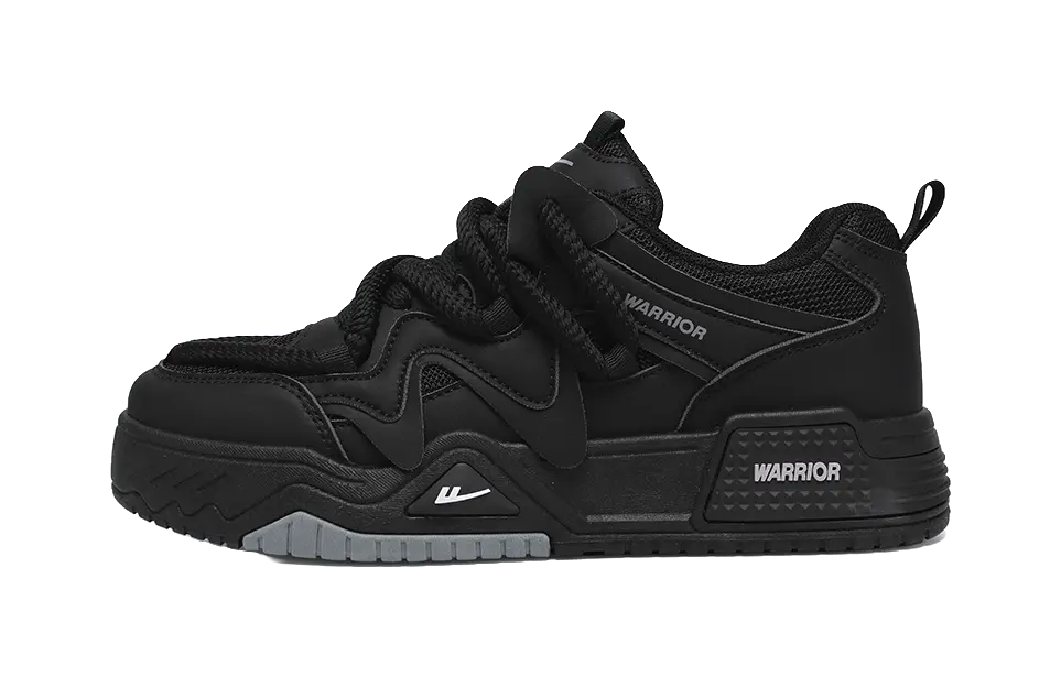 Warrior Abrasion Resistant Lightweight Height Increasing Low top Skateboard Shoes Unisex 