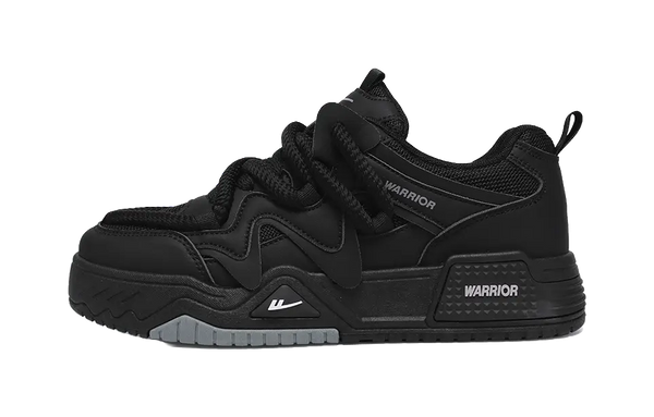 Warrior Abrasion Resistant Lightweight Height Increasing Low top Skateboard Shoes Unisex 