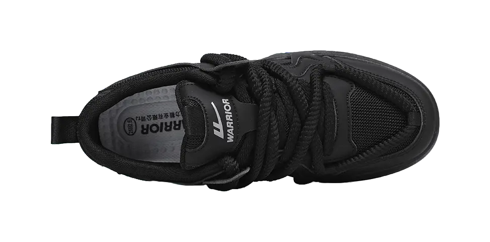 Warrior Abrasion Resistant Lightweight Height Increasing Low top Skateboard Shoes Unisex 