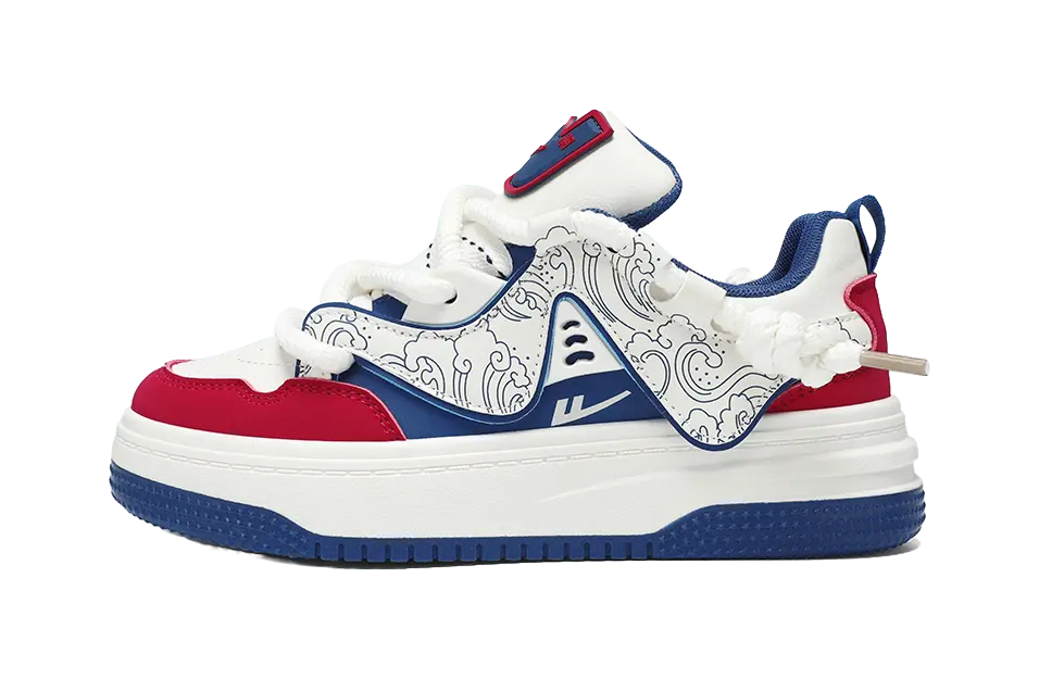 Warrior Abrasion Resistant Lightweight Height Increasing Low top Skateboard Shoes Unisex 